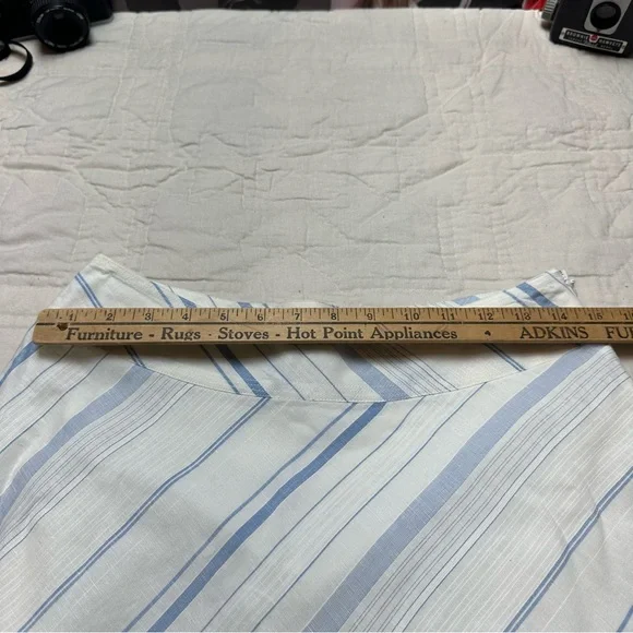 Coastal Linen Blend Stripe Skirt | A-Line Panel Flare · Banana Republic - Picture 6 of 11